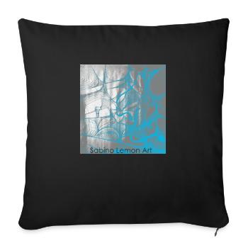 Sabino Lemon ART Tees - Sofakissen mit Füllung 45 x 45 cm - Schwarz - Vorne
