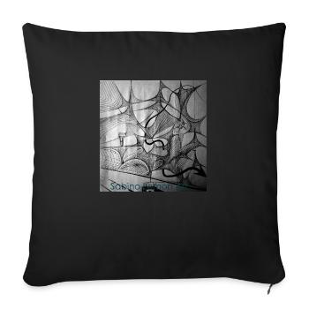 Sabino Lemon ART Teas - Sofa pillow with filling 45cm x 45cm - black - Front