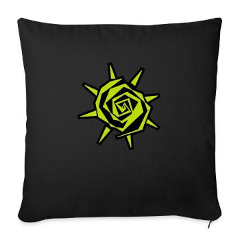 sun - Sofakissen mit Füllung 45 x 45 cm - Schwarz - Vorne
