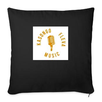 BTRAIN LOGO weiß - Sofakissen mit Füllung 45 x 45 cm - Schwarz - Vorne