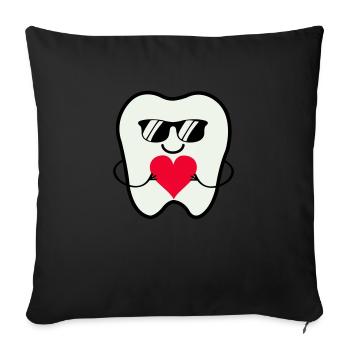 Lunettes de soleil Zahn Smile - Coussin et housse de 45 x 45 cm - noir - Devant