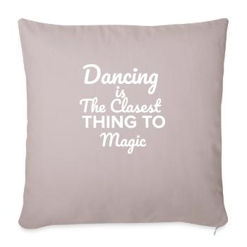 Dancing Dance Music - Sofa pillow with filling 45cm x 45cm - light taupe - Front