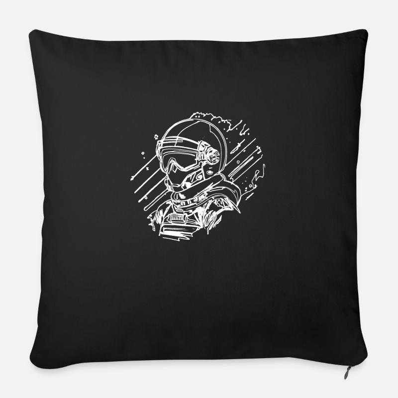 Vektor - Sofakissen mit Füllung 45 x 45 cm - Schwarz