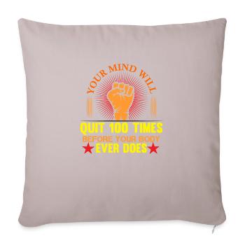 Fist - Sofa pillow with filling 45cm x 45cm - light taupe - Front