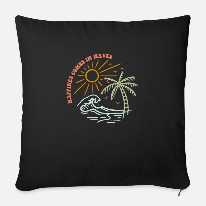 Insel 2 - Sofakissen mit Füllung 45 x 45 cm - Schwarz