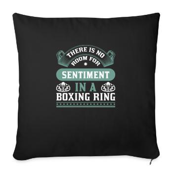 Boxing Threads 16 - Sofakissen mit Füllung 45 x 45 cm - Schwarz - Vorne