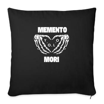 Memento Mori - YOLO - Sofakissen mit Füllung 45 x 45 cm - Schwarz - Vorne