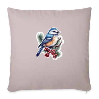 Pic, Sittelle - Coussin et housse de 45 x 45 cm - taupe clair - Devant