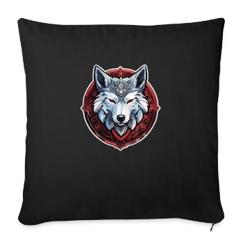 Wolf Tattoo - Sofa pillow with filling 45cm x 45cm - black - Front