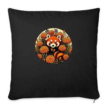 Kleiner Panda - Sofakissen mit Füllung 45 x 45 cm - Schwarz - Vorne