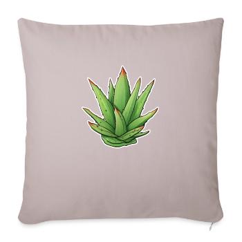 Aloe Vera Plant - Sofa pillow with filling 45cm x 45cm - light taupe - Front