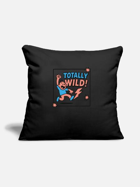 Explosion d’énergie comique - Coussin et housse de 45 x 45 cm - noir - Devant