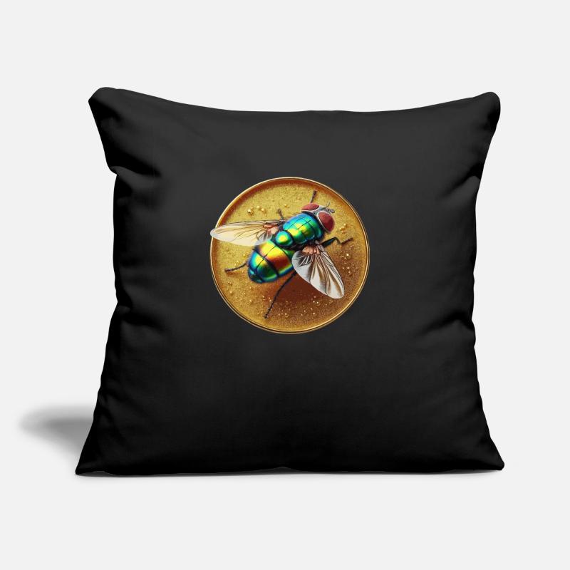 Fliege farbig Sofakissen mit Füllung 45 x 45 cm