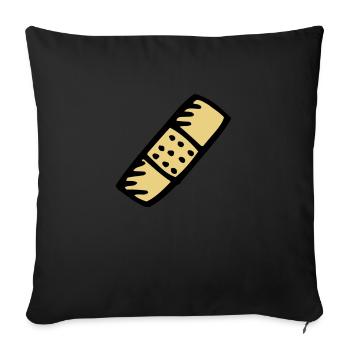 pflaster_2c - Sofakissen mit Füllung 45 x 45 cm - Schwarz - Vorne