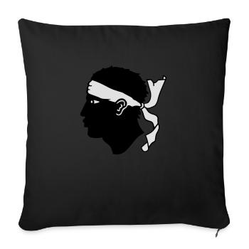 corse - Coussin et housse de 45 x 45 cm - noir - Devant