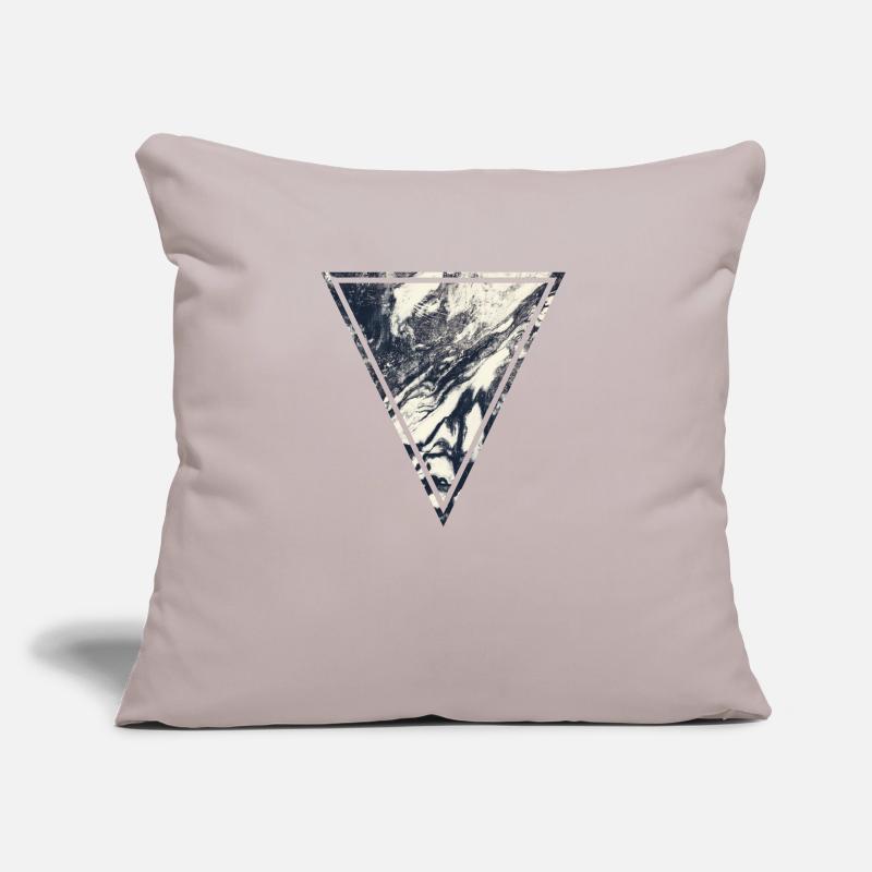 Marble Triangle Sofa pillow with filling 45cm x 45cm