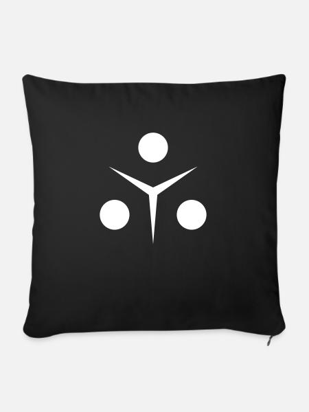 Circle Spike - Sofakissen mit Füllung 45 x 45 cm - Schwarz