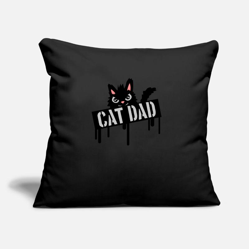 Logo du timbre Du Père Chat Coussin et housse de 45 x 45 cm