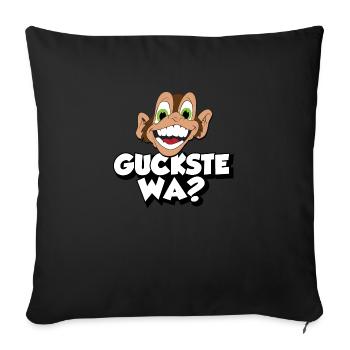 guckste wa? - Sofakissen mit Füllung 45 x 45 cm - Schwarz - Vorne