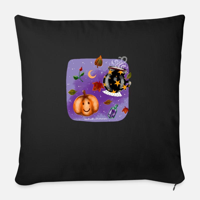 Witch stuff - Sofa pillow with filling 45cm x 45cm - black