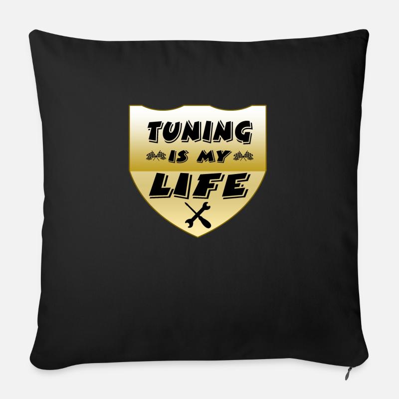 Tuning - Sofakissen mit Füllung 45 x 45 cm - Schwarz