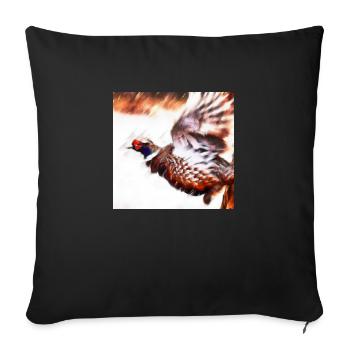 Fasan - Sofakissen mit Füllung 45 x 45 cm - Schwarz - Vorne