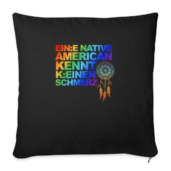Satire über Gendern und kulturelle Aneignung LGBTQ - Sofakissen mit Füllung 45 x 45 cm - Schwarz - Vorne