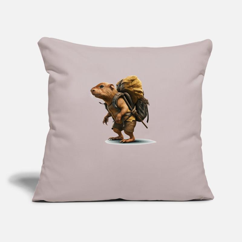 Mole rat is looking for the next adventure Sofa pillow with filling 45cm x 45cm