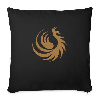 VIPES - Coussin et housse de 45 x 45 cm - noir - Devant