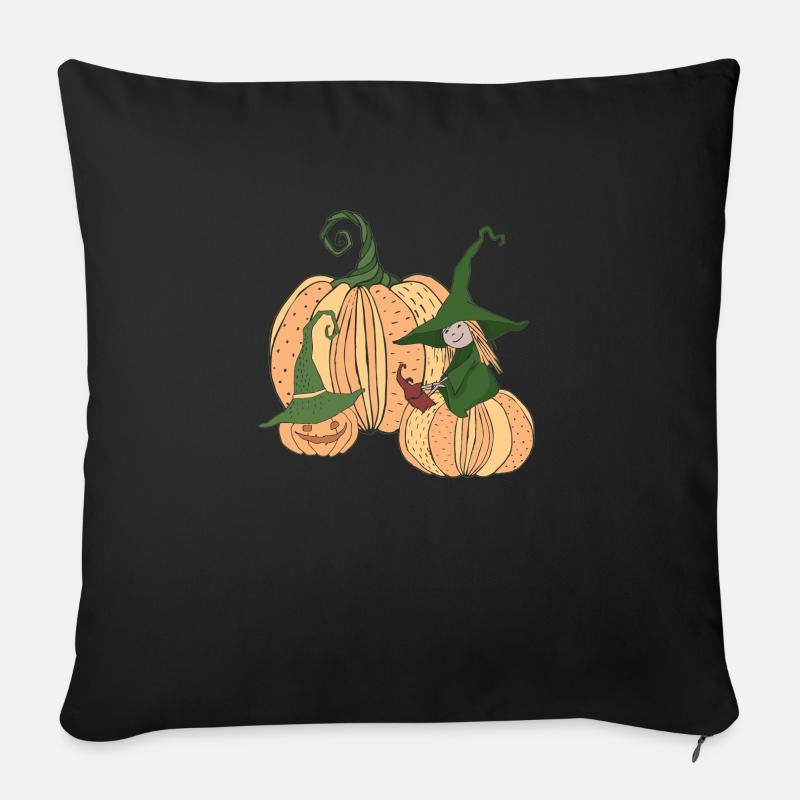Halloween - Sofakissen mit Füllung 45 x 45 cm - Schwarz