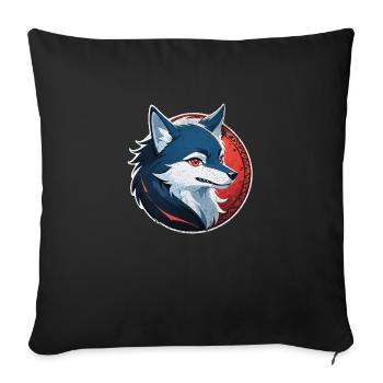 Wolf Tattoo - Sofa pillow with filling 45cm x 45cm - black - Front