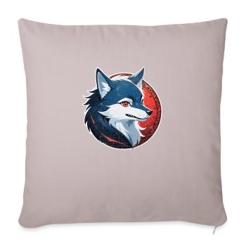 Wolf Tattoo - Sofa pillow with filling 45cm x 45cm - light taupe - Front