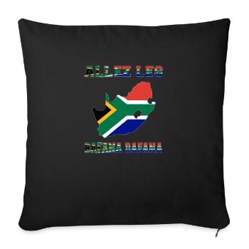Allez LES BAFANA BAFANA Maillot de Pied - Coussin et housse de 45 x 45 cm - noir - Devant