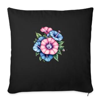Gloire du matin - Coussin et housse de 45 x 45 cm - noir - Devant