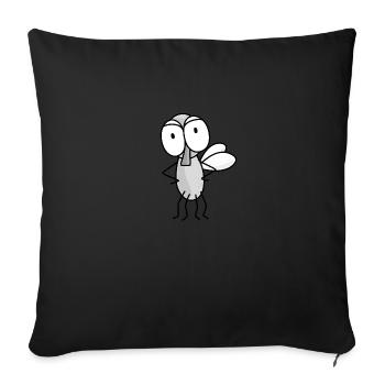 Duty bow tie - Sofa pillow with filling 45cm x 45cm - black - Front