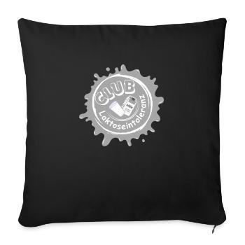 Club Laktoseintoleranz Grau - Sofakissen mit Füllung 45 x 45 cm - Schwarz - Vorne