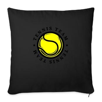 Tennis Team Sports - Sofa pillow with filling 45cm x 45cm - black - Front