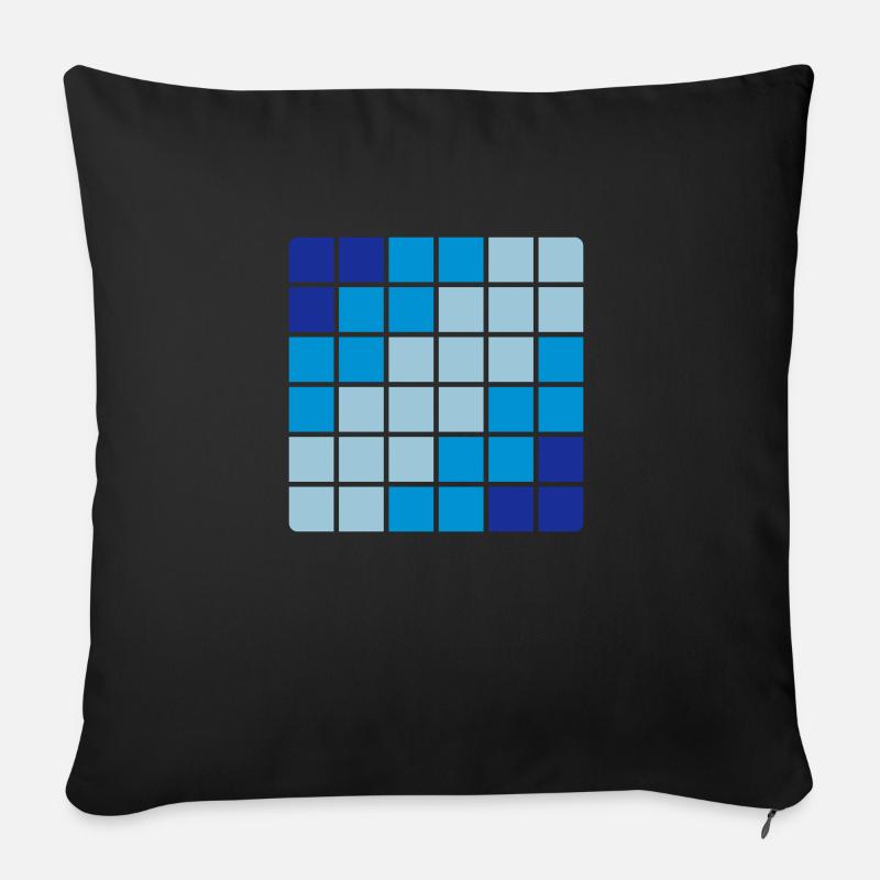Modèle - Coussin et housse de 45 x 45 cm - noir