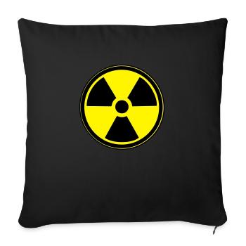 radiation_nuclear - Sofakissen mit Füllung 45 x 45 cm - Schwarz - Vorne