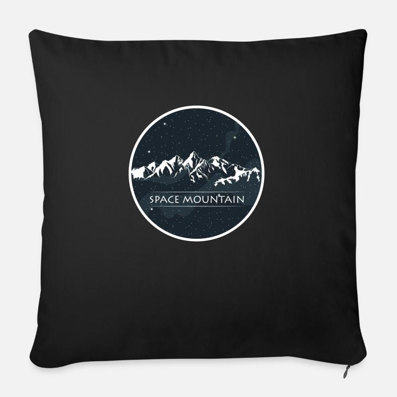 MOUNTAIN Berg Geschenk - Sofakissen mit Füllung 45 x 45 cm - Schwarz