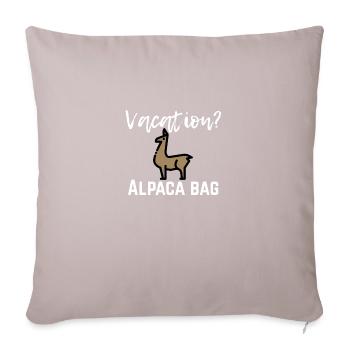 Vacation? - Sofa pillow with filling 45cm x 45cm - light taupe - Front