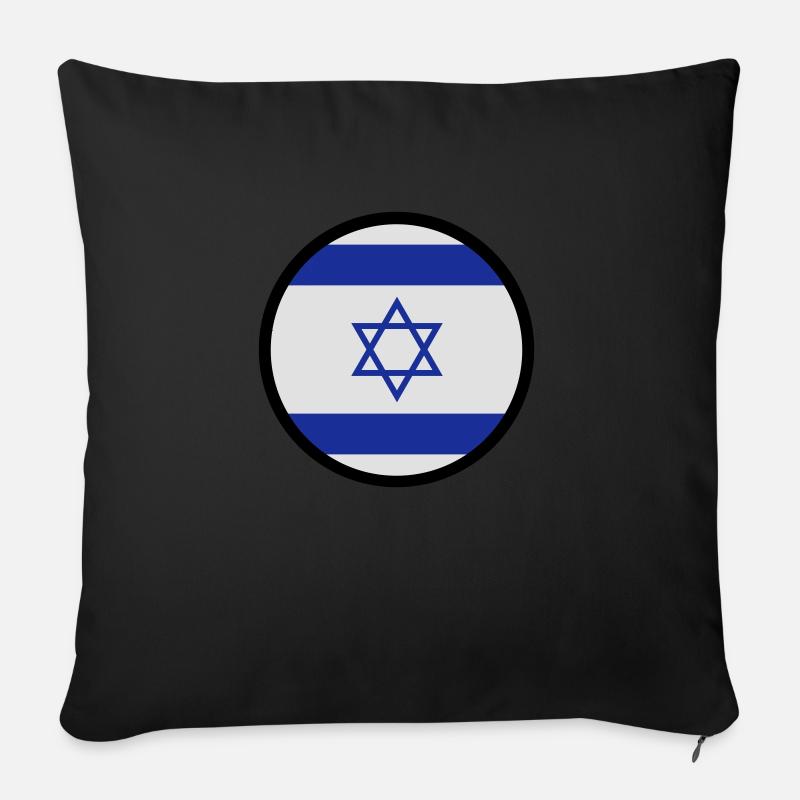 Sous le signe d Israël - Coussin et housse de 45 x 45 cm - noir