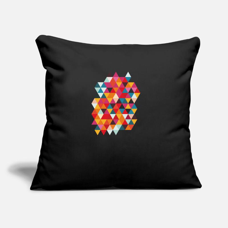 Motif graphique de Triangles, Hipster, Geometry Coussin et housse de 45 x 45 cm