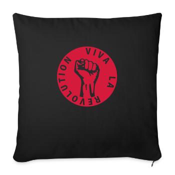 1 colors - Viva la Revolution - Working Class - Coussin et housse de 45 x 45 cm - noir - Devant