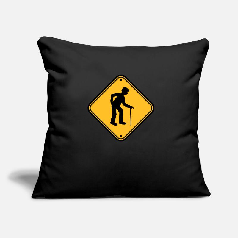 Shield attention danger danger caution note warn Sofa pillow with filling 45cm x 45cm