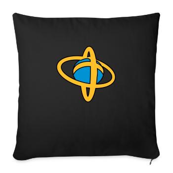 ballon_horse_ball - Coussin et housse de 45 x 45 cm - noir - Devant
