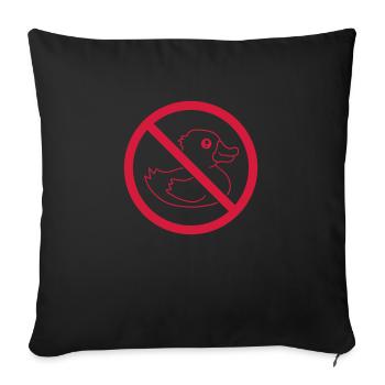 Zone prohibited sign icon sign no squeak - Sofa pillow with filling 45cm x 45cm - black - Front