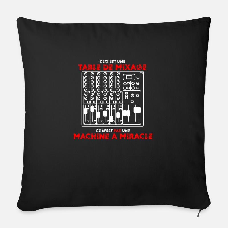 Mixer - Sofa pillow with filling 45cm x 45cm - black