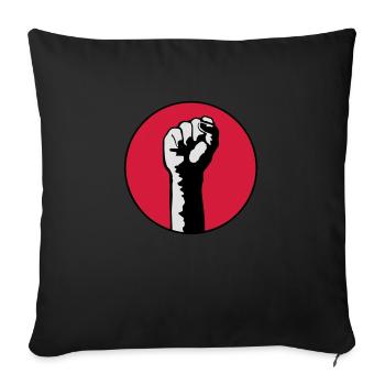 fist - Sofa pillow with filling 45cm x 45cm - black - Front