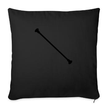 baton twirling twirling stick twirling - Sofa pillow with filling 45cm x 45cm - black - Front